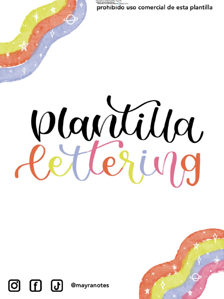 Plantilla Lettering De Mayra Notes 1 Downloable Pdf