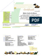 Certificado Pá Carregadeira - Mábio Coelho de Moura 2021