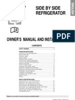 Side by Side Refrigerator Owner's Manual