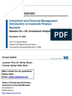 Investment and Financial Management: Introduction To Corporate Finance Bachelor