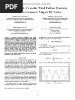 Development of A Useful Wind Turbine Emulator Based On Permanent Magnet DC Motor