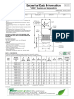 Submittal Data Sheet for 4900 Series Air Separators