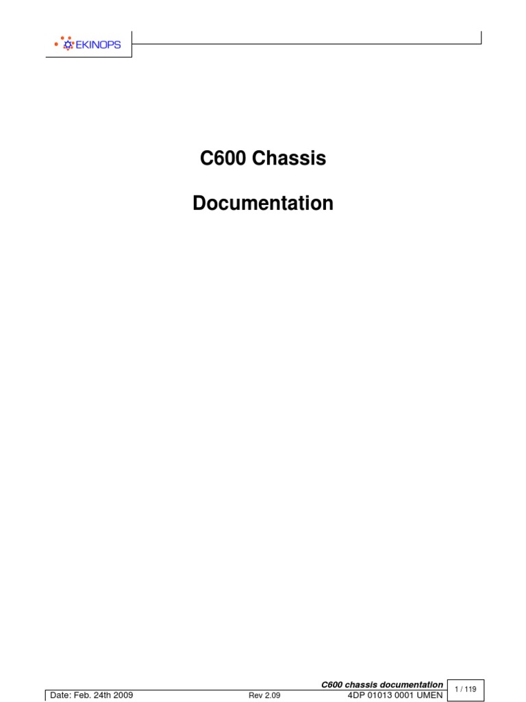 C600 Chassis Documentation Overview | PDF | Network Switch | Command ...