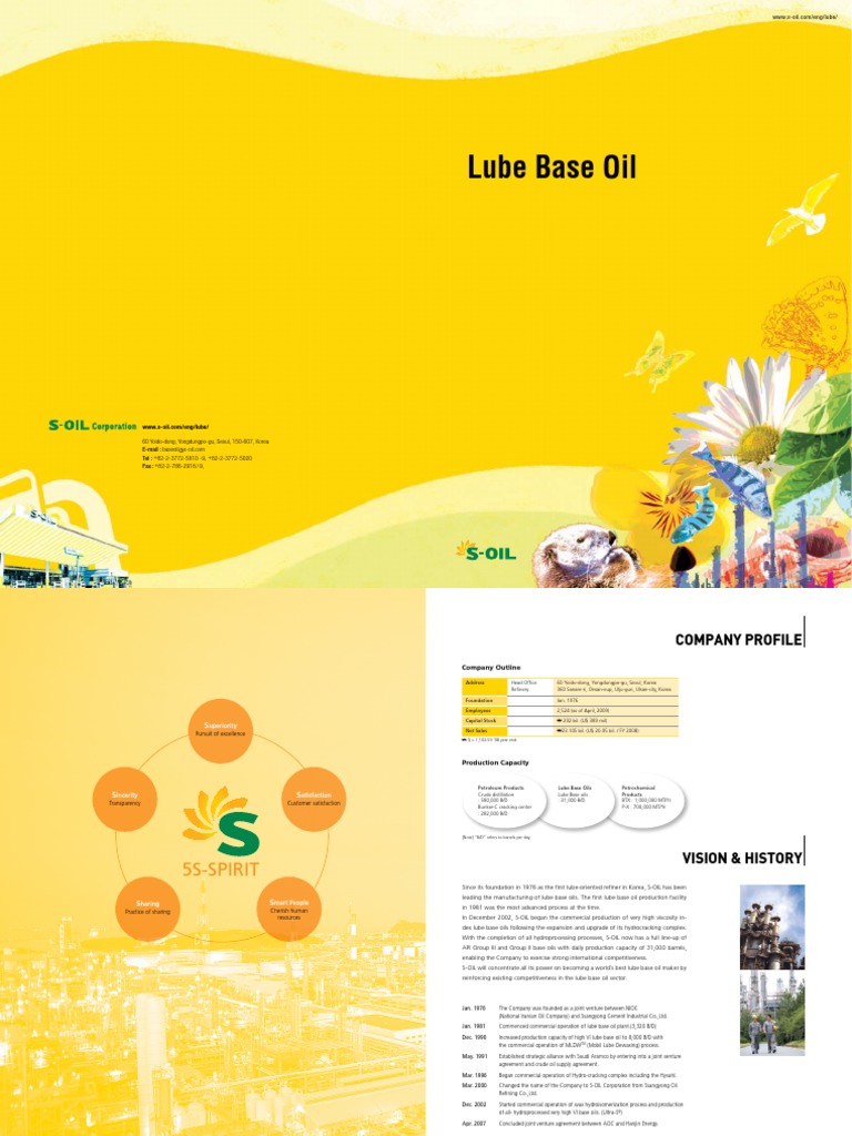 Lube BAse Oil (SOil) PDF Motor Oil Chemistry