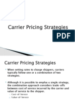 Carrier Pricing Strategy Transportation Economics and Pricing