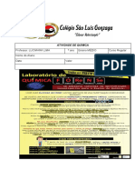 Atividade de Química sobre Solução de um Crime