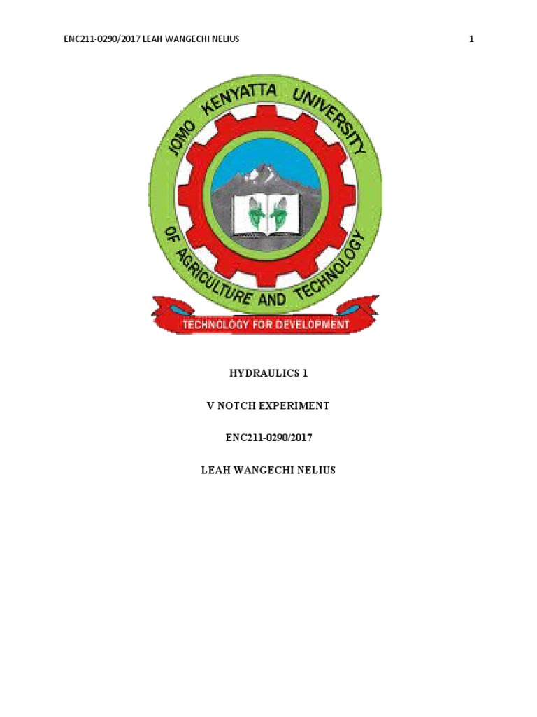 V Notch Report Pdf Spillway Civil Engineering
