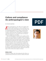 Culture and Compliance: An Anthropologist's View: by Steven Sampson