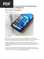 Unlock Android's Secret Powers by Learning How To Use This Hidden Settings Menu