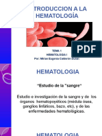Introducción a la hematología y sus funciones