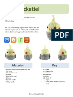 Mini Cockatiel: Materials Key