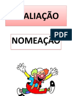 Avaliação para nomeação