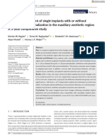 A Immediate Implant With Provisionaliztion Journal of Clinical Periodontology