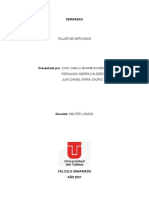 Derivadas - Calculo - Unidad - 3 - Juan Camilo - Fernando - Daniel.