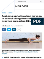 Alabama Upholds Ban on Yoga in Schools, Citing Hindu Influence