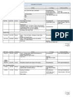 Program of Activities Start Time End Time Duration Activity In-Charge Position and Office