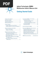 Getting Started Guide: Agilent Technologies 34980A Multifunction Switch/Measure Unit