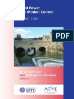 2012 Fluid Power Motion Control Symposium Proceedings