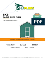 Gable Shed Plan: Free Streamlined Version