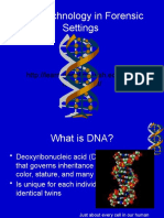 DNA Technology in Forensic Settings