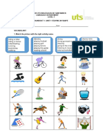 Name: Date:: Unidades Tecnológicas de Santander Language Department Level 1 Handout 1 - Unit 1 Staying in Shape