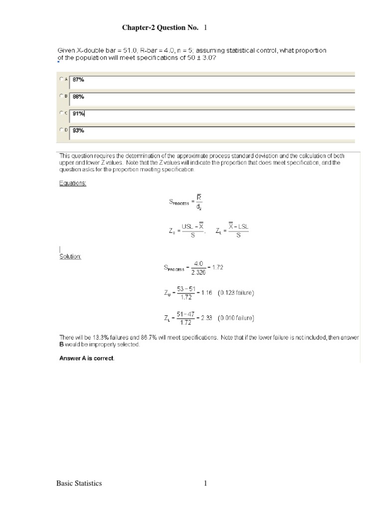 Chapter 2 Basic Statistics | PDF