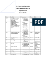 Superintendent Field Log Sheet 1