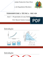 Propriedades de fases de uma substância pura