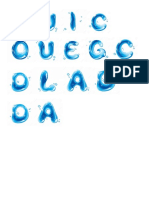 Letras de Agua