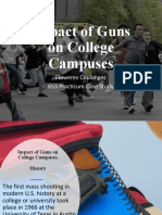 Impact of Guns On College Campuses: Floweres Coulanges 653 Practicum Case Study