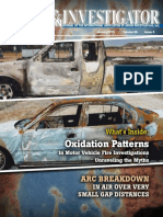 Oxidation Pattern in MV Fire and Arc Breakdown in Air