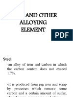 Steel and Other Alloying Element