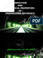 Inspection AND Mechanical Properties OF Engineering Materials