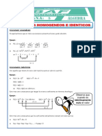 Polinomio Homogéneo e Identico