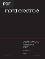 User Manual: Nord Electro 6