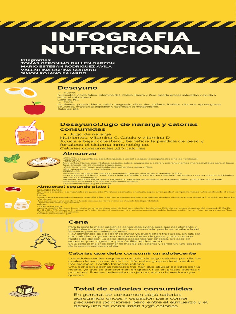 Infografia Nutricional Grupo 3 Pdf Nutrientes Nutrición