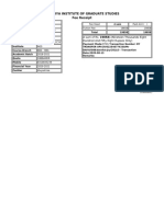 Acharya Institute of Graduate Studies Fee Receipt