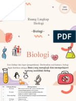 Biologi - Ruang Lingkup