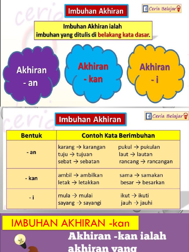 Kata imbuhan akhiran