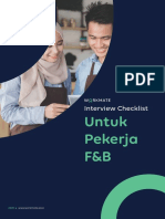 (Ebook) Interview Checklist For F&B Workers