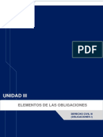 Unidad Iii: Elementos de Las Obligaciones