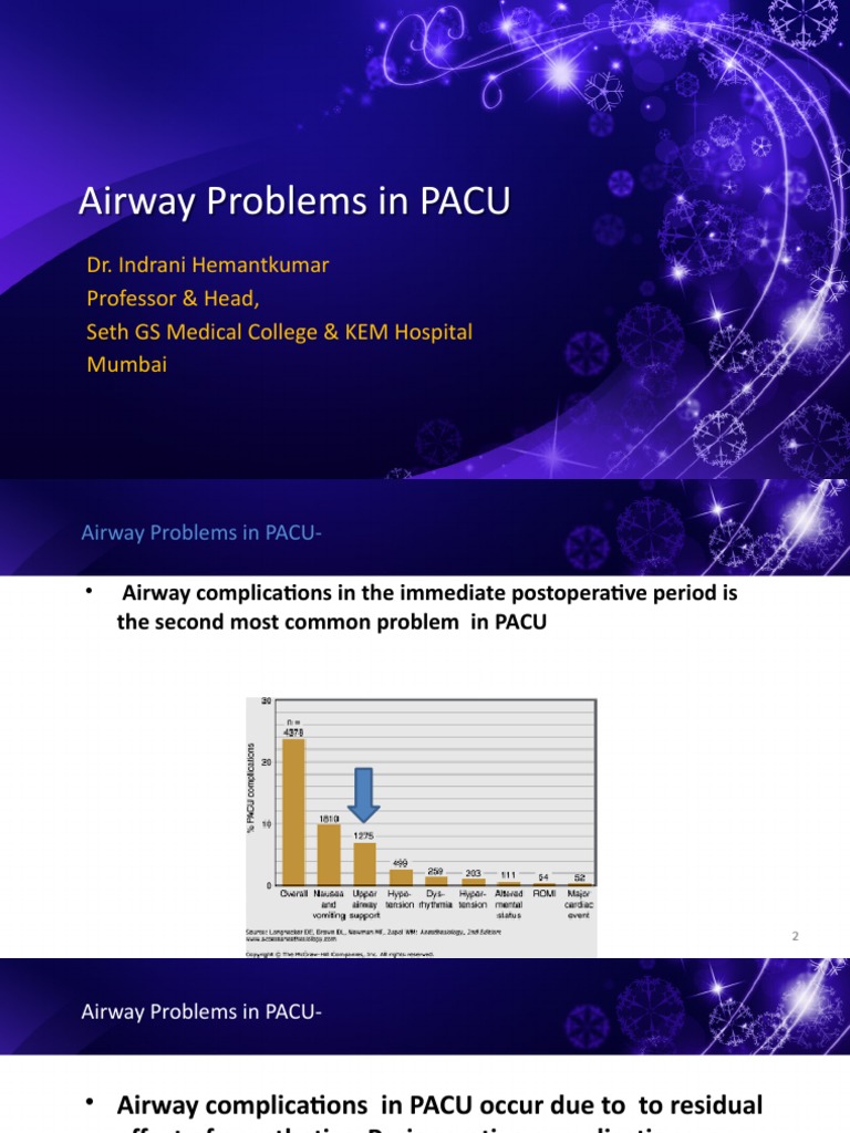 Airway Management Challenges in PACU | PDF | Anesthesia | Clinical Medicine