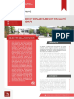 Plaquette Du Master Droit Prive Droit Des Affaires 2020-2021