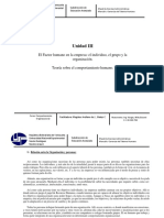 Comportamiento Organizacional - Unidad III