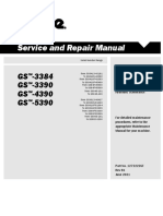 Service and Repair Manual: GS - 3384 GS - 3390 GS - 4390 GS - 5390