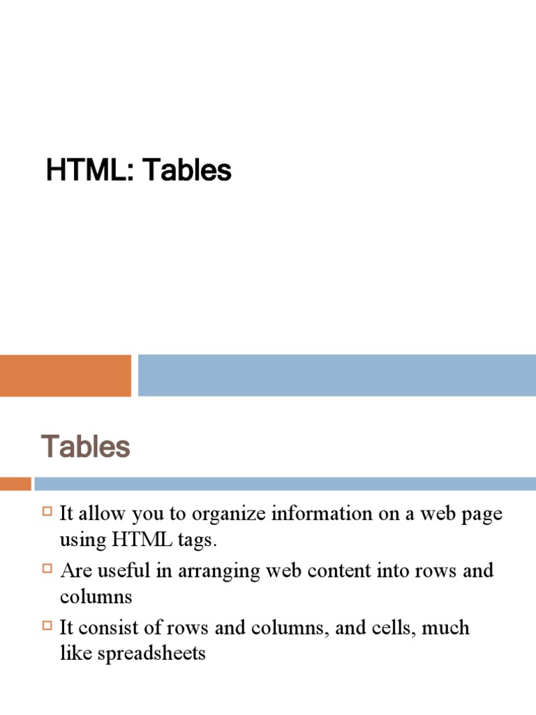 HTML Table | Download Free PDF | Html Element | Software Development