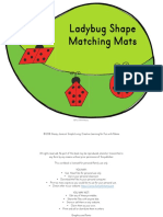 Ladybug Shape Matching Mats: © Fun With Mama