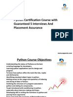 Python Certification Course With Guaranteed 5 Interviews and Placement Assurance
