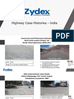 Application Case Histories Zydex (Highways)