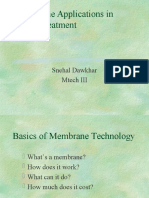 Membrane Applications in Water Treatment: Snehal Dawkhar Mtech III